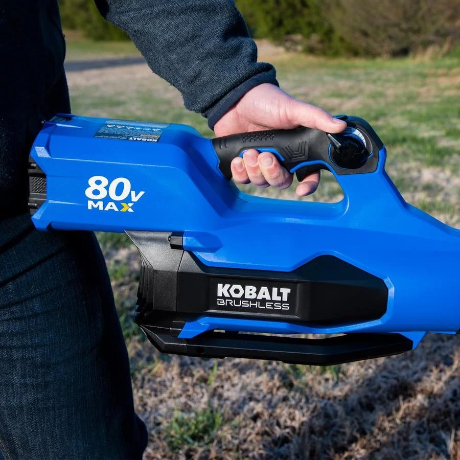 Kobalt 80 V Brushless Cordless Leaf Blower With 2.5 A Battery And 2 A Charger 4 Kobalt 80 V Brushless Cordless Leaf Blower With 2.5 A Battery And 2 A Charger - Image 2