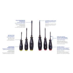 Kobalt 6 Diamond Tip Screwdriver Set, Blue