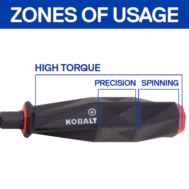 Kobalt 6 Diamond Tip Screwdriver Set, Blue 4 Kobalt 6 Diamond Tip Screwdriver Set, Blue - Image 2