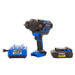 Kobalt 24-Volt XTR Brushless High Torque Impact Wrench Kit (battery And Charger Included) -tool 1518745 16265313 001