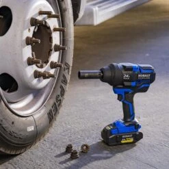 Kobalt 24-Volt XTR Brushless High Torque Impact Wrench Kit (battery And Charger Included) -tool 1518745 16265321