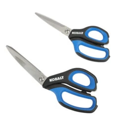 Kobalt 4.7-in Stainless Steel Molded Handle Scissors Kit Of 2 -tool 19225207 L