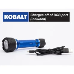 Kobalt Rechargeable - 600 Lumens LED Flashlight -tool 19225284da L