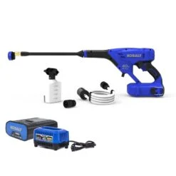 Kobalt 40-Volt Electric Handheld Pressure Washer Kit - 2-Ah - 600-PSI - Blue -tool 2735850 44313067 001