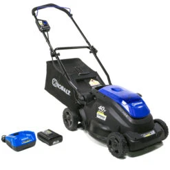 Kobalt 2-in-1 Cordless Push Lawn Mower - 40 V - 16" - Blue/Black -tool 30736986b L