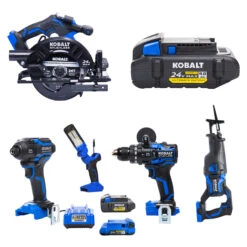 Kobalt XTR 3-Tool Combo Kit - Batteries, Charger And Hard Case Included - Brushless Motor -tool 32165010b L