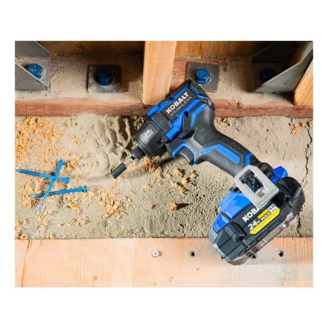 Kobalt XTR 24-V 1/4-in Impact Driver - Variable Speed - Charger, Battery And Accessories Included 4 Kobalt XTR 24-V 1/4-in Impact Driver - Variable Speed - Charger, Battery And Accessories Included - Image 2