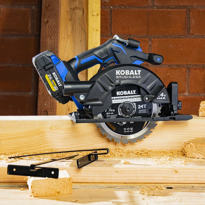 Kobalt 24-Volt XTR Max Cordless Circular Saw - Brushless Motor - 7 1/4-in - Bare Tool Without Battery 4 Kobalt 24-Volt XTR Max Cordless Circular Saw - Brushless Motor - 7 1/4-in - Bare Tool Without Battery - Image 2