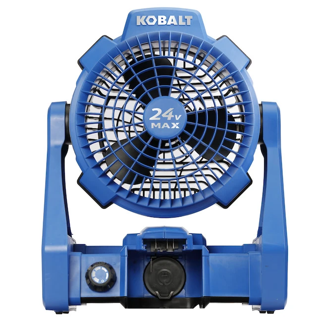 Kobalt 24-V Max Cordless Jobsite Fan - 600-CFM - Blue - Bare Tool Without Battery 5 Kobalt 24-V Max Cordless Jobsite Fan - 600-CFM - Blue - Bare Tool Without Battery - Image 3