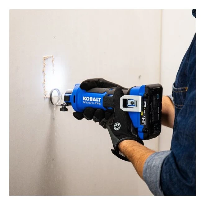 Kobalt 24-V Max Cordless Rotary Cut-Out Tool - Brushless Motor - Black And Blue - Bare Tool Without Battery 3 Kobalt 24-V Max Cordless Rotary Cut-Out Tool - Brushless Motor - Black And Blue - Bare Tool Without Battery