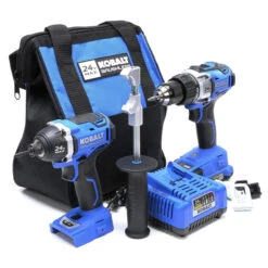 Kobalt 24-V Max Cordless Tools Combo - Drill-Driver And Impact Driver - Brushless Motor With Battery And Charger -tool 45595020c L