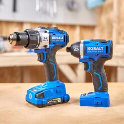 Kobalt 24-V Max Cordless Tools Combo - Drill-Driver And Impact Driver - Brushless Motor With Battery And Charger -tool 45595020e L