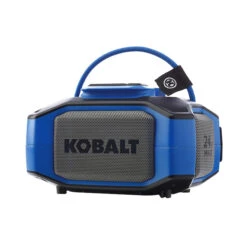 Kobalt 24 V Max Bluetooth Speaker - USB And Auxiliary Ports - Grey And Blue - Bare Tool Without Battery 8 Kobalt 24 V Max Bluetooth Speaker - USB And Auxiliary Ports - Grey And Blue - Bare Tool Without Battery -tool 45595032 L