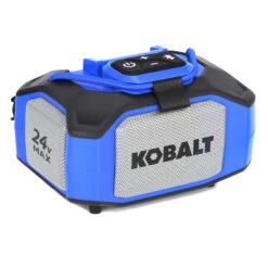 Kobalt 24 V Max Bluetooth Speaker - USB And Auxiliary Ports - Grey And Blue - Bare Tool Without Battery 9 Kobalt 24 V Max Bluetooth Speaker - USB And Auxiliary Ports - Grey And Blue - Bare Tool Without Battery -tool 45595032b L