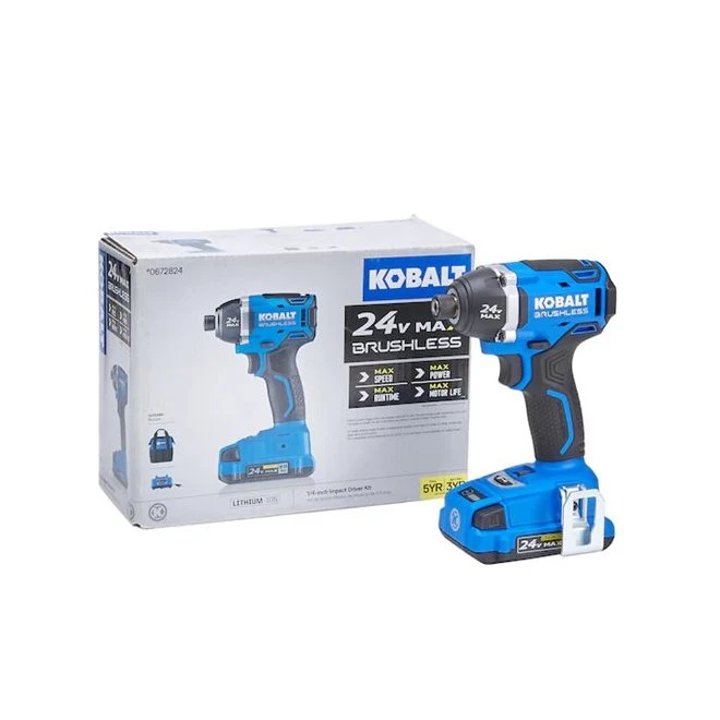 Kobalt 24-V Max Cordless Impact Driver Set - Brushless Motor - Charger, Battery And Accessories Included 5 Kobalt 24-V Max Cordless Impact Driver Set - Brushless Motor - Charger, Battery And Accessories Included - Image 3