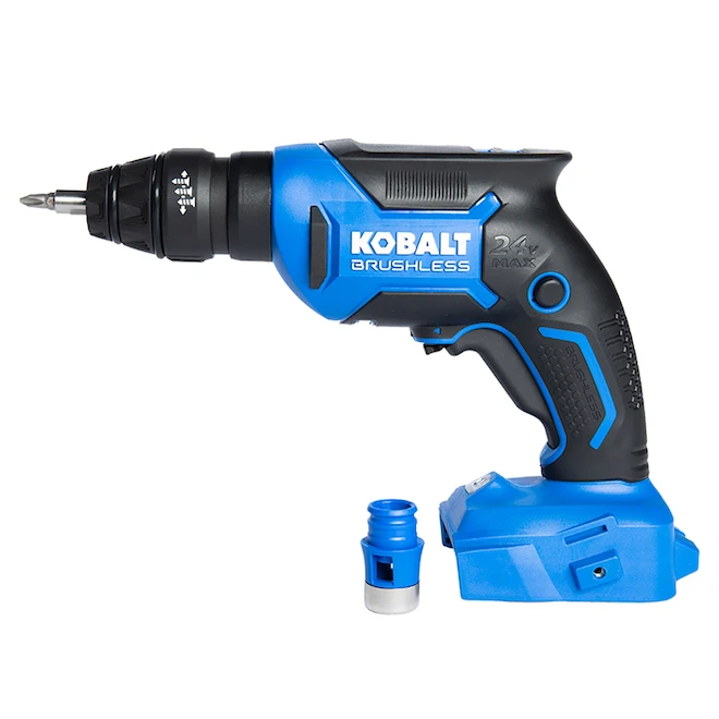 Kobalt 24-V Drywall Screwgun - Blue - Brushless Motor - Bare Tool Without Battery 5 Kobalt 24-V Drywall Screwgun - Blue - Brushless Motor - Bare Tool Without Battery - Image 3