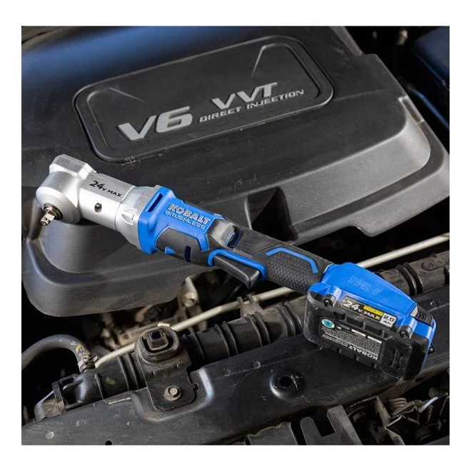 Kobalt 24 V Max Right Angle Impact Wrench - Brushless Motor - 3/8-in Drive - Cordless - Bare Tool Without Battery 5 Kobalt 24 V Max Right Angle Impact Wrench - Brushless Motor - 3/8-in Drive - Cordless - Bare Tool Without Battery - Image 3