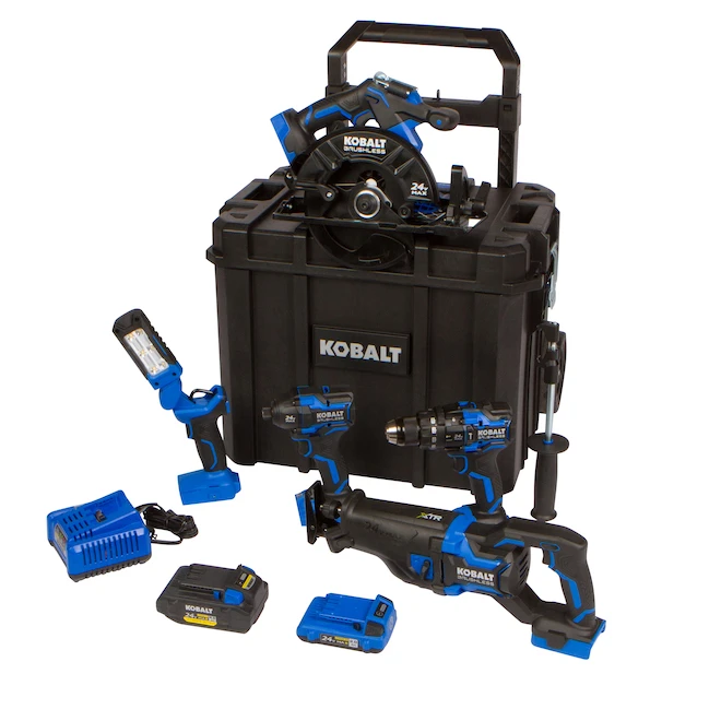 Kobalt 24 V XTR 5-Tool Combo Kit With Hard Storage Case With Battery And Charger 5 Kobalt 24 V XTR 5-Tool Combo Kit With Hard Storage Case With Battery And Charger - Image 3