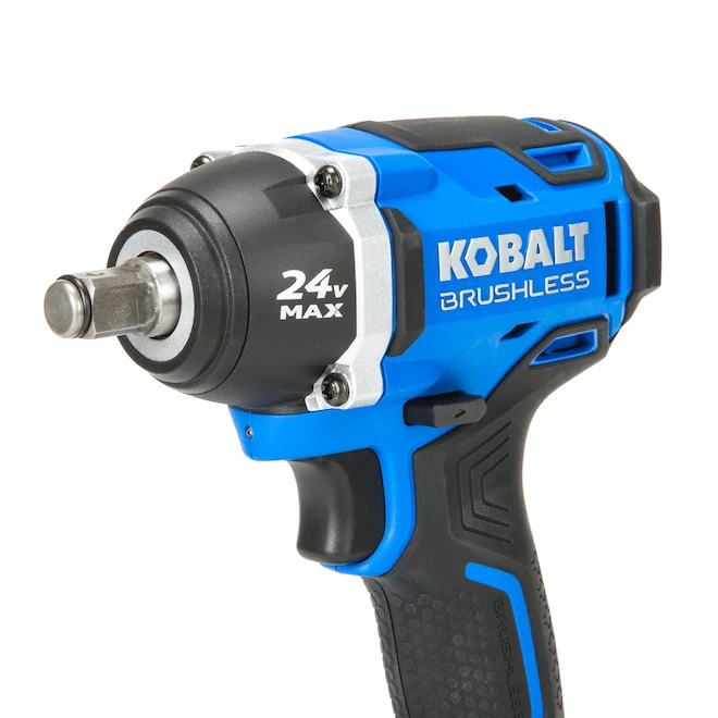 Kobalt 24-V Max Cordless Impact Wrench - 1/2-in - Black And Blue - Brushless Motor - Bare Tool Without Battery 3 Kobalt 24-V Max Cordless Impact Wrench - 1/2-in - Black And Blue - Brushless Motor - Bare Tool Without Battery