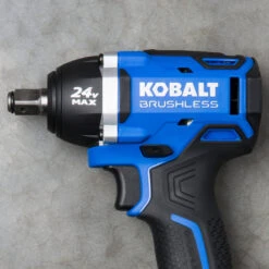 Kobalt 24-V Max Cordless Impact Wrench - 1/2-in - Black And Blue - Brushless Motor - Bare Tool Without Battery 9 Kobalt 24-V Max Cordless Impact Wrench - 1/2-in - Black And Blue - Brushless Motor - Bare Tool Without Battery -tool 45595050c L