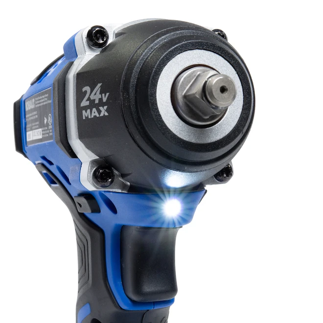 Kobalt Brushless Impact Wrench - 24-V - 3/8-in - Cordless - Variable Speed - Bare Tool Without Battery 4 Kobalt Brushless Impact Wrench - 24-V - 3/8-in - Cordless - Variable Speed - Bare Tool Without Battery - Image 2