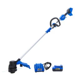 Kobalt 24V Cordless Brushless Electric Motor String Trimmer Set - 4.0 Ah Li-ion Battery Included -tool 45595120 L