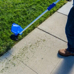 Kobalt 24V Cordless Brushless Electric Motor String Trimmer Set - 4.0 Ah Li-ion Battery Included -tool 45595120e L