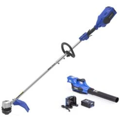 Kobalt String Trimmer And Blower Combo With 80 V Battery - 14-16-in - 630 CFM - Brushless Motor -tool 46835086 L