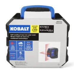 Kobalt 165-ft Red Beam Self Levelling Cross-Line Laser Level -tool 4884722 60017738