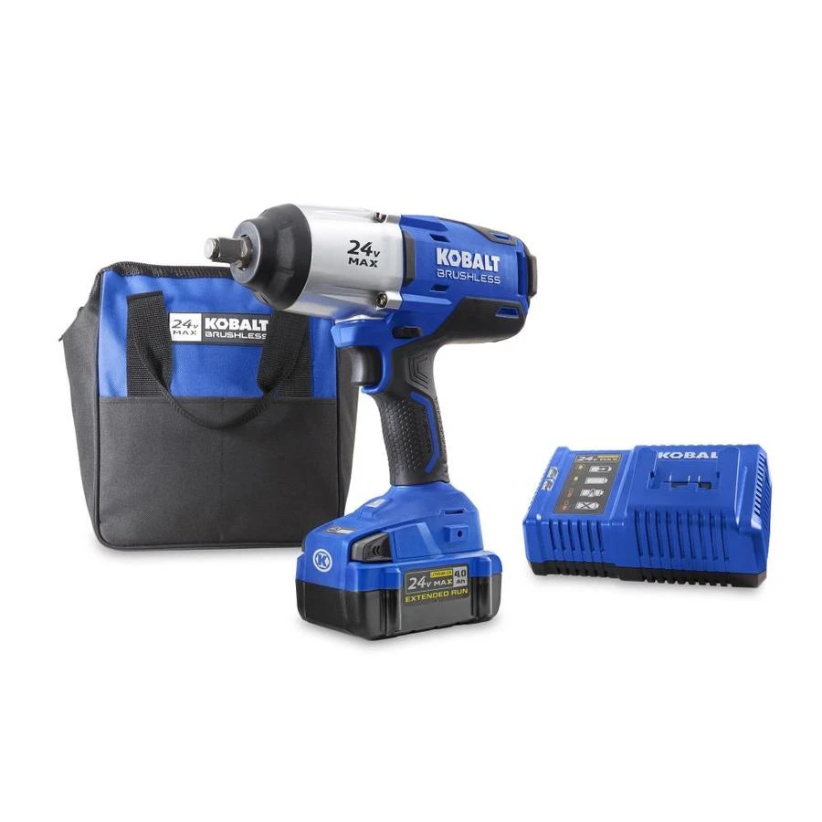 Kobalt 24-volt Max 1/2-in Drive Cordless Impact Wrench (battery And Charger Included) 11 Kobalt 24-volt Max 1/2-in Drive Cordless Impact Wrench (battery And Charger Included) - Image 9