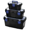 Kobalt 3-Pack Black Plastic Stackable Portable Tool Box 2 Kobalt 3-Pack Black Plastic Stackable Portable Tool Box -tool 72005001 L